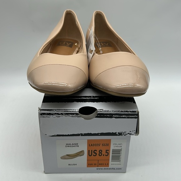 DV by Dolce Vita Melanie Blush Flats Size 8.5 | Patent Toe Ballet Flats NWB - Picture 8 of 12